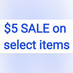 Items are marked down